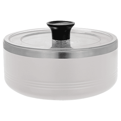 White 1.25 Quart Serving Bowl with Lid