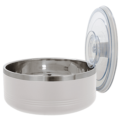White 1.25 Quart Serving Bowl with Lid