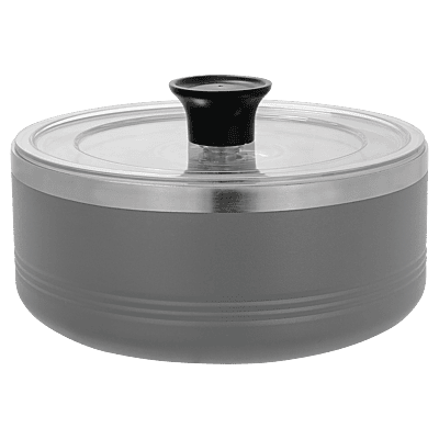 Gray 1.25 Quart Serving Bowl with Lid