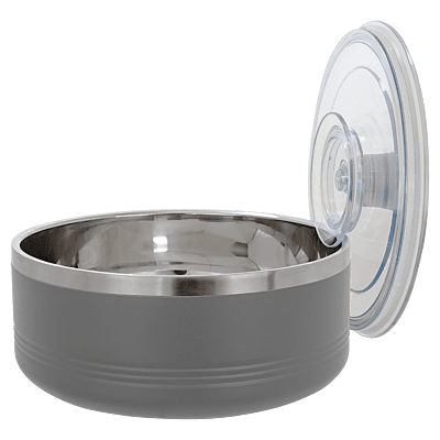 Gray 1.25 Quart Serving Bowl with Lid