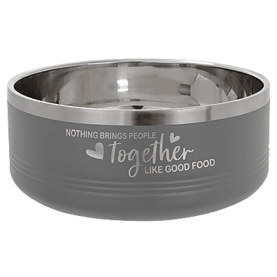 Gray 1.25 Quart Serving Bowl with Lid