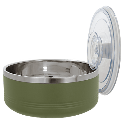 Olive Green 1.25 Quart Serving Bowl with Lid