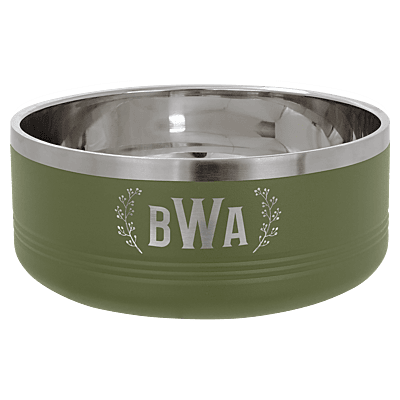Olive Green 1.25 Quart Serving Bowl with Lid