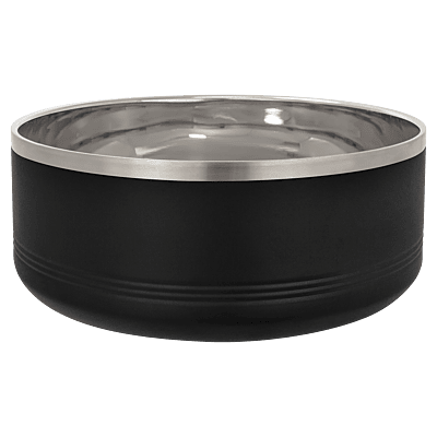 Black 3 Quart Serving Bowl with Lid