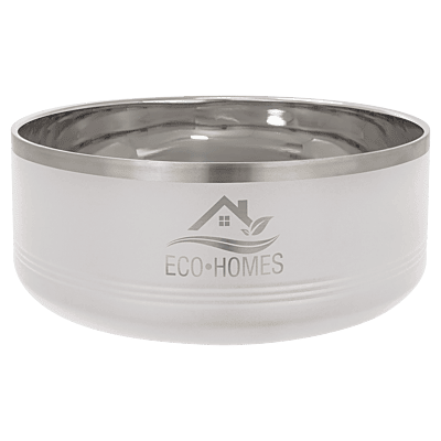 White 3 Quart Serving Bowl with Lid