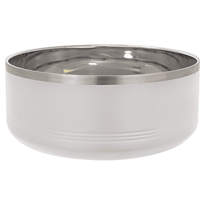 White 3 Quart Serving Bowl with Lid