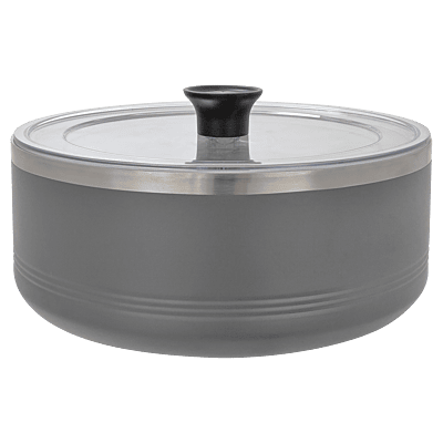 Gray 3 Quart Serving Bowl with Lid