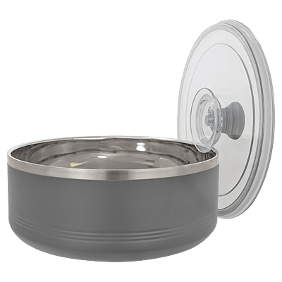 Gray 3 Quart Serving Bowl with Lid