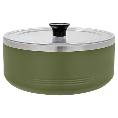 Olive Green 3 Quart Serving Bowl with Lids
