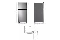 LG® LT18S2100S ENERGY STAR® 18 Cu. Ft. Top-Freezer Refrigerator