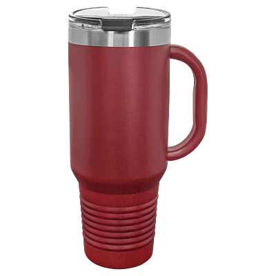 Maroon Polar Camel 40 oz. Travel Mug with Straw and Snap Lid