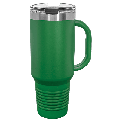 Green Polar Camel 40 oz. Travel Mug with Straw and Snap Lid