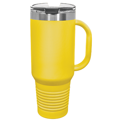 Yellow Polar Camel 40 oz. Travel Mug with Straw and Snap Lid