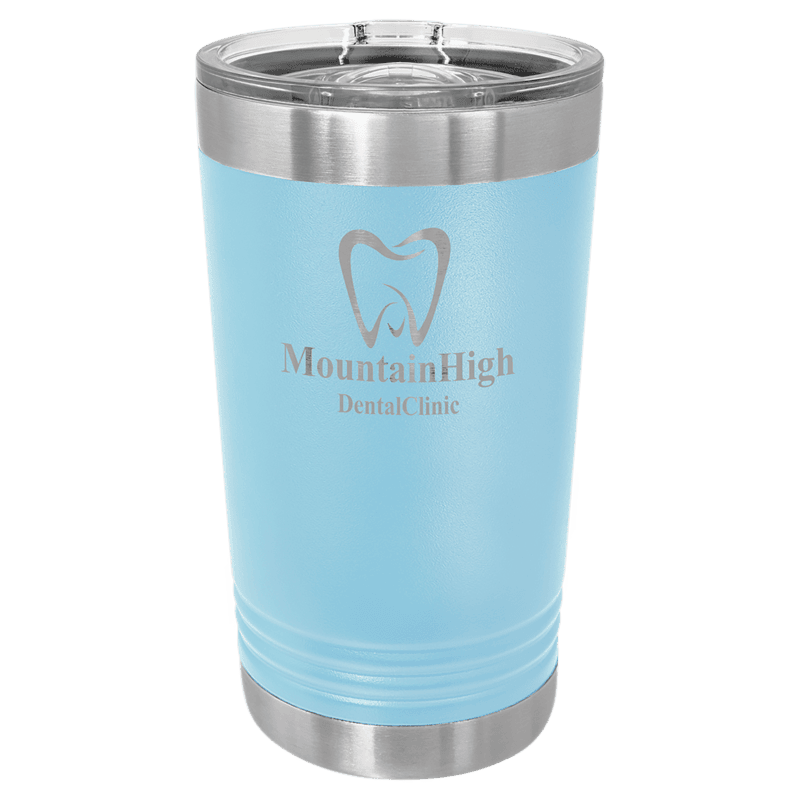 Light Blue Polar Camel 16 oz. Pint
