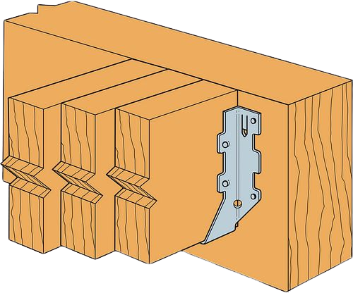 Simpson Strong-Tie Wood Conn - Solid Lumber Conn - Face-Mount Hanger LUS for Tripple