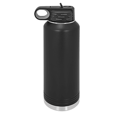 Personalized Polar Camel 40 oz. Black Water Bottle