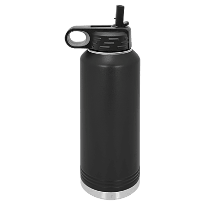 Personalized Polar Camel 40 oz. Black Water Bottle
