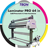 Tron Laminator PRO 64in Cold Pneumatic & Heat Assistance Tron Laminator PRO 64in Cold Pneumatic & Heat Assistance