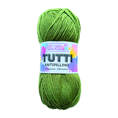 Lana Acrílica Tutti Col 451 Verde Oliva Paquete X 5 ovillos X 100 gramos