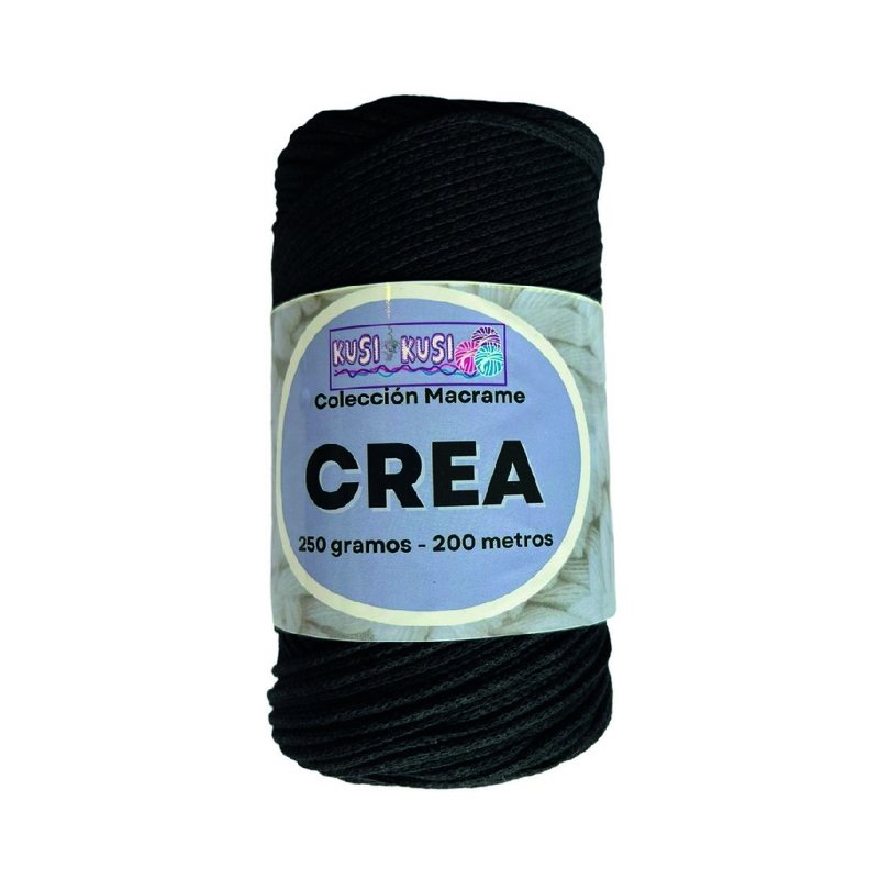 Cordon Crea # 01 Negro Paquete X 4 Ovillos X 250 Gramos Cordon Crea # 01 Negro Paquete X 4 Ovillos X 250 Gramos