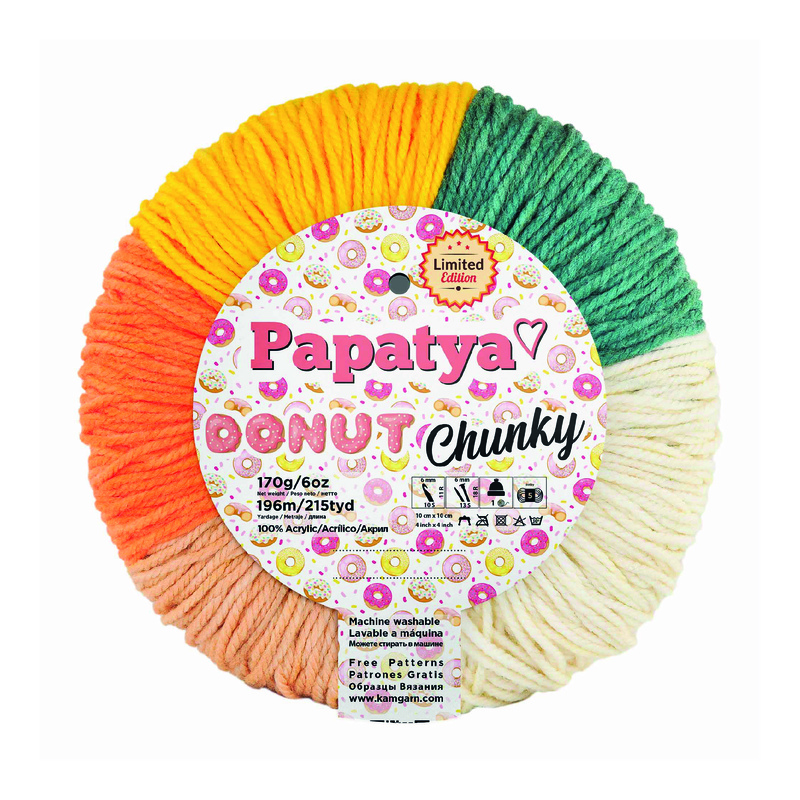 Lana Donut Chunki Col 009  Paquete X 3 Ovillos X 170 Gramos