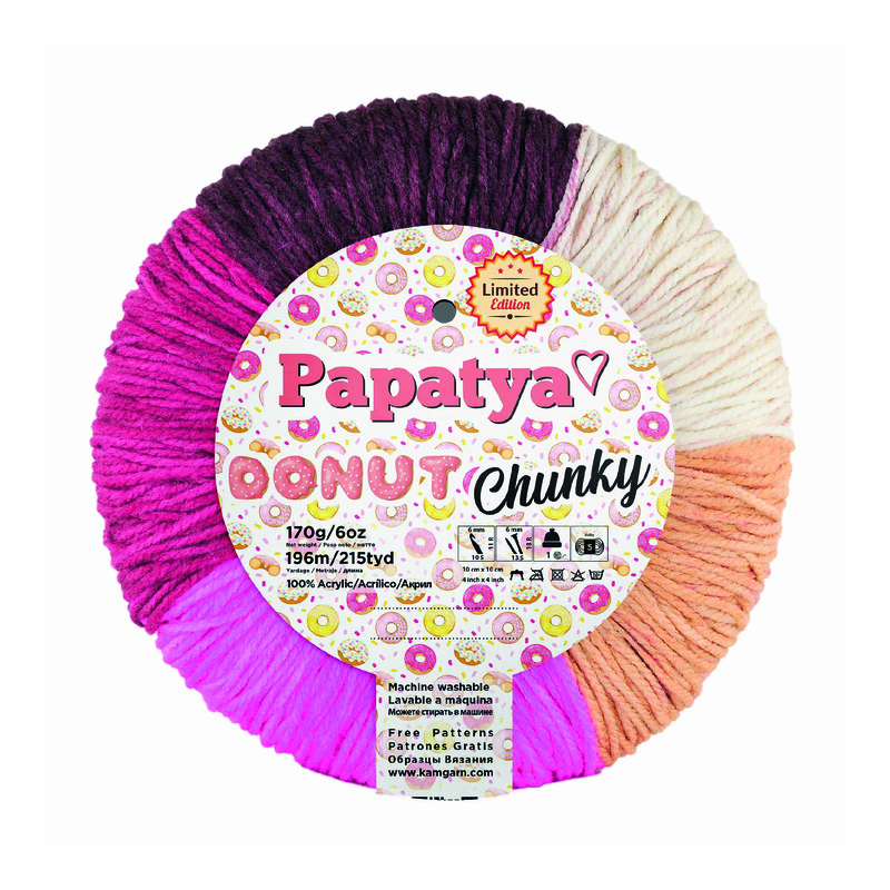 Lana Donut Chunki Col 008  Paquete X 3 Ovillos X 170 Gramos