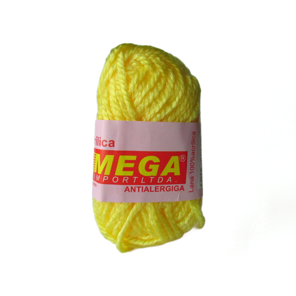 Lana Escolar Mega Amarillo Claro 29 Paquete X 10 Ovillos X 15Gramos