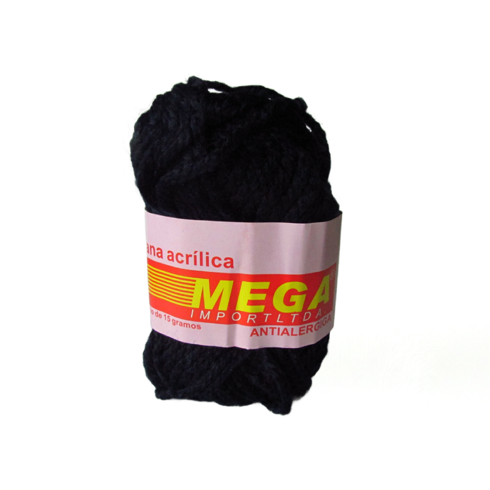 Lana Escolar Mega Azul Oscuro 02 Paquete X 10 Ovillos X 15Gramos