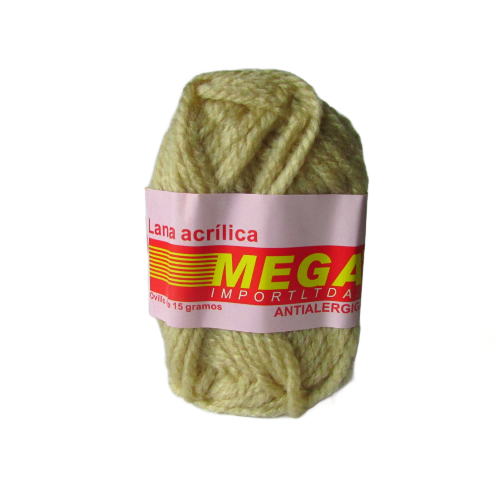 Lana Escolar Mega Beige 88 Paquete X 10 Ovillos X 15Gramos