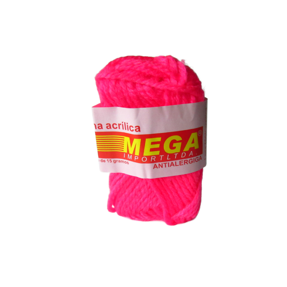 Lana Escolar Mega Fucsia Acido 3259 Paquete X 10 Ovillos X 15Gramos