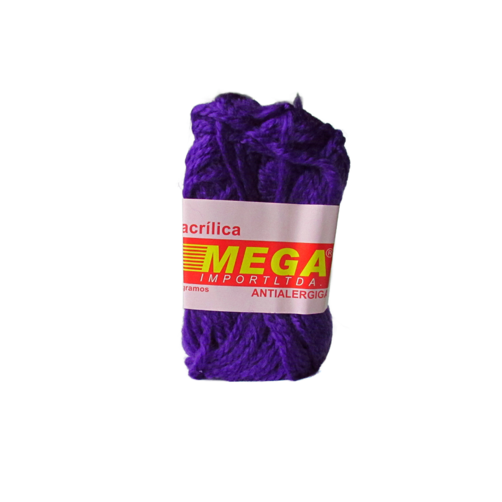 Lana Escolar Mega Morado 50 Paquete X 10 Ovillos X 15Gramos