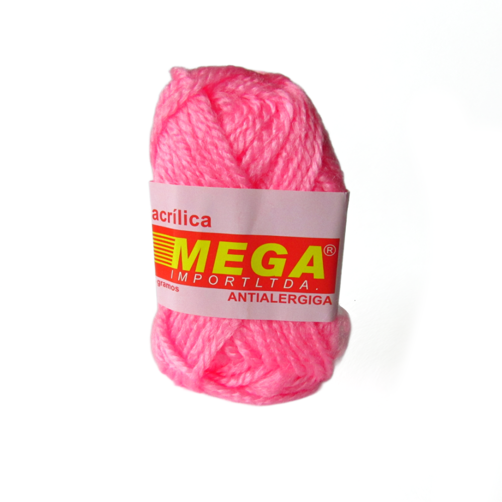 Lana Escolar Mega Rosado Fuerte 41 Paquete X 10 Ovillos X 15Gramos