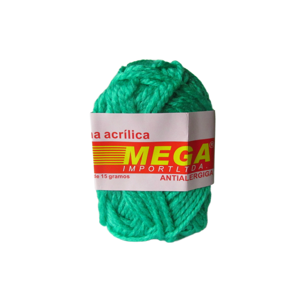 Lana Escolar Mega Verde Manzana 86 Paquete X 10 Ovillos X 15Gramos