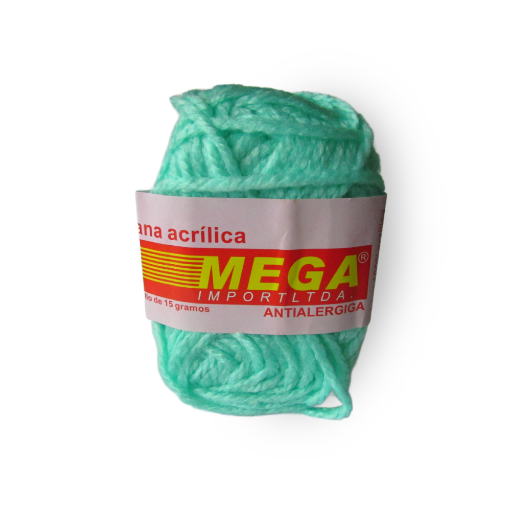 Lana Escolar Mega Verde Menta 39 Paquete X 10 Ovillos X 15Gramos