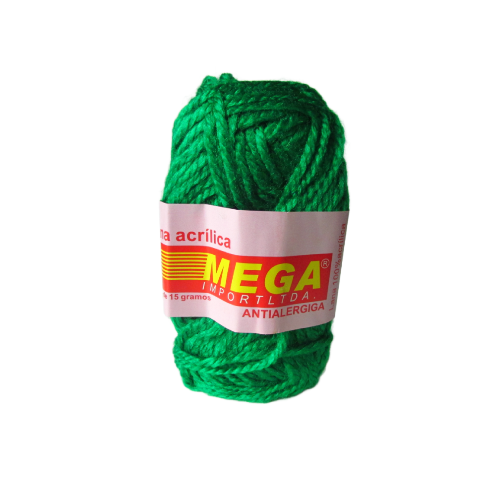 Lana Escolar Mega Verde Navidad 10 Paquete X 10 Ovillos X 15Gramos