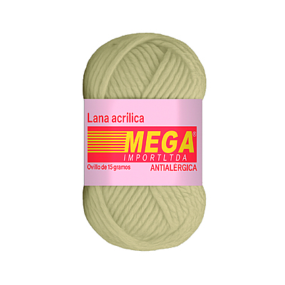 Lana Escolar Mega Beige 88 Paquete X 10 Ovillos X 15Gramos