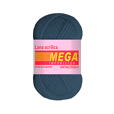 Lana Escolar Mega Gris Oscuro 90 Paquete X 10 Ovillos X 15Gramos