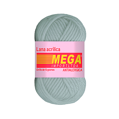 Lana Escolar Mega Gris Claro 91 Paquete X 10 Ovillos X 15Gramos