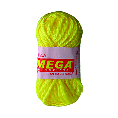 Lana Escolar Mega Amarillo Claro 29 Paquete X 10 Ovillos X 15Gramos