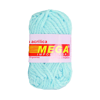 Lana Escolar Mega Azul Claro 47 Paquete X 10 Ovillos X 15Gramos