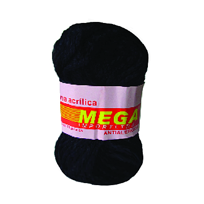 Lana Escolar Mega Azul Oscuro 02 Paquete X 10 Ovillos X 15Gramos