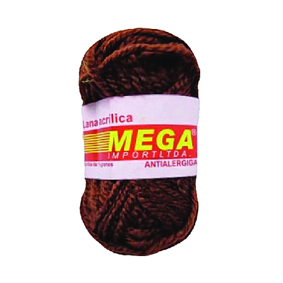 Lana Escolar Mega Café 14 Paquete X 10 Ovillos X 15Gramos
