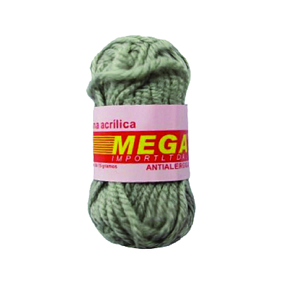 Lana Escolar Mega Gris Claro 91 Paquete X 10 Ovillos X 15Gramos