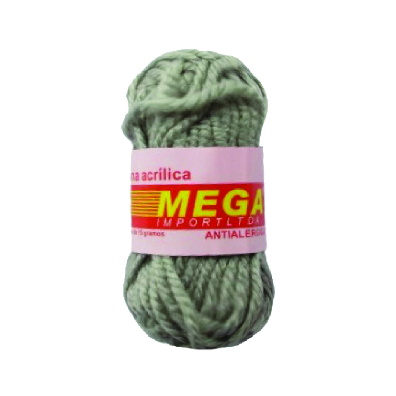 Lana Escolar Mega Gris Claro 91 Paquete X 10 Ovillos X 15Gramos