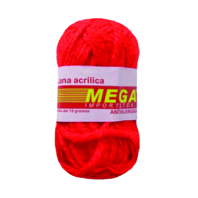 Lana Escolar Mega Rojo 20 Paquete X 10 Ovillos X 15Gramos
