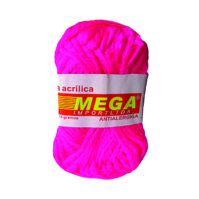 Lana Escolar Mega Rosado Vivo 78 Paquete X 10 Ovillos X 15Gramos