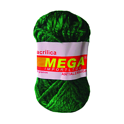 Lana Escolar Mega Verde Militar  52 Paquete X 10 Ovillos X 15Gramos