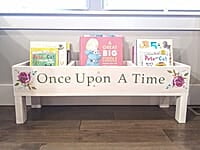 Large White Wooden Children's Bookcase 85cm Large White Wooden Children's Bookcase 85cm