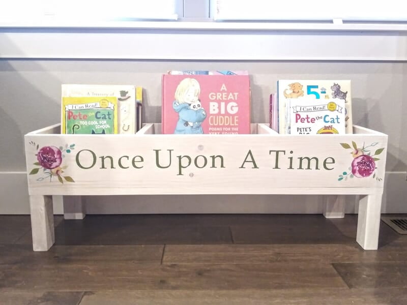 Large White Wooden Children's Bookcase 85cm Large White Wooden Children's Bookcase 85cm