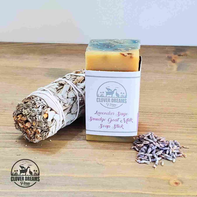 Lavender Sage Smudge Goat Milk Soap Stick Lavender Sage Smudge Goat Milk Soap Stick